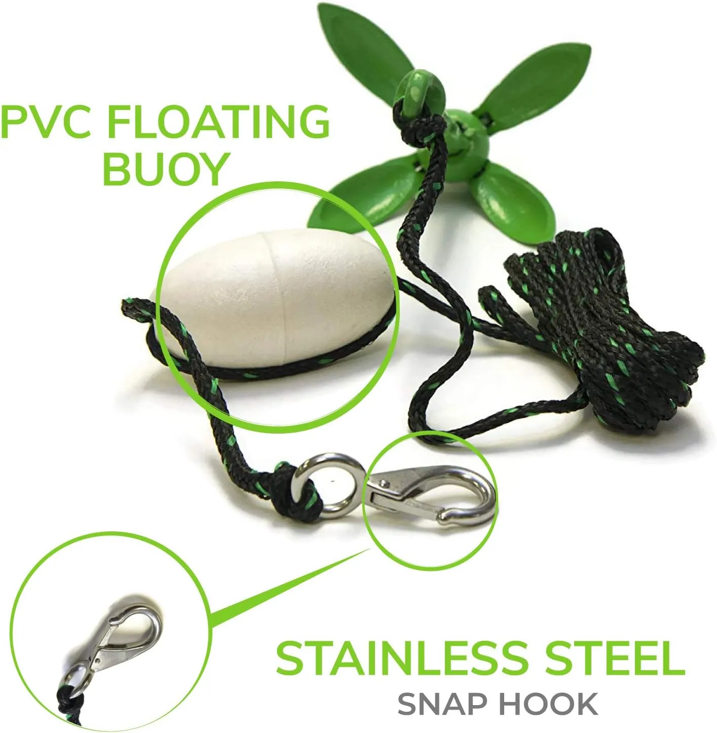 Gradient Fitness Kayak Anchor Kit | Paddle Board Accessories, Small Boat, Jet Skit and Canoe Anchors, Jetski Accessory, PWC Anchor