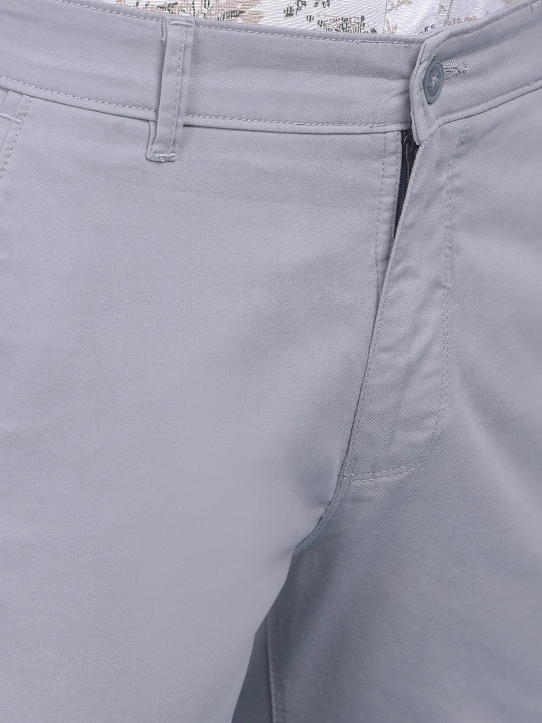 Grey Stretchable Trousers
