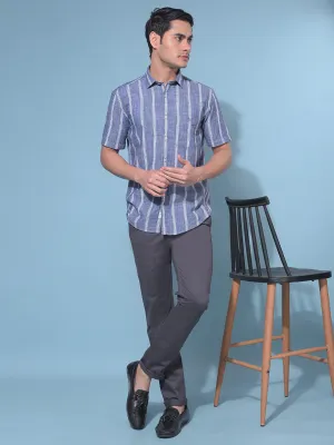 Grey Stretchable Trousers