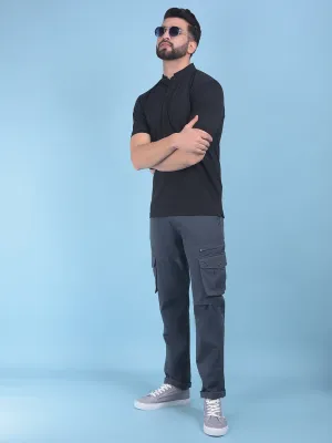 Grey Stretchable Trousers