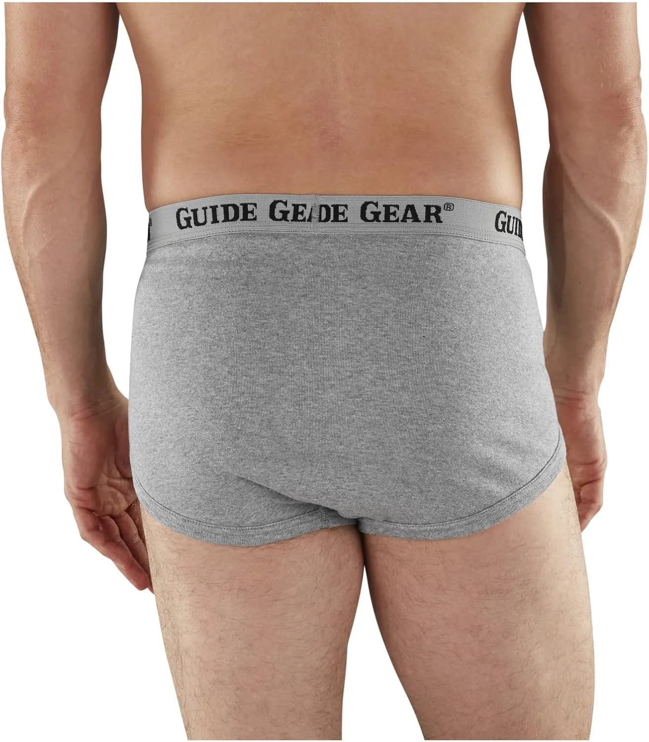 Guide Gear Men Boxers Briefs Pack of 6, Mens Boxer Shorts Underwear in Cotton with Elastic Waistband