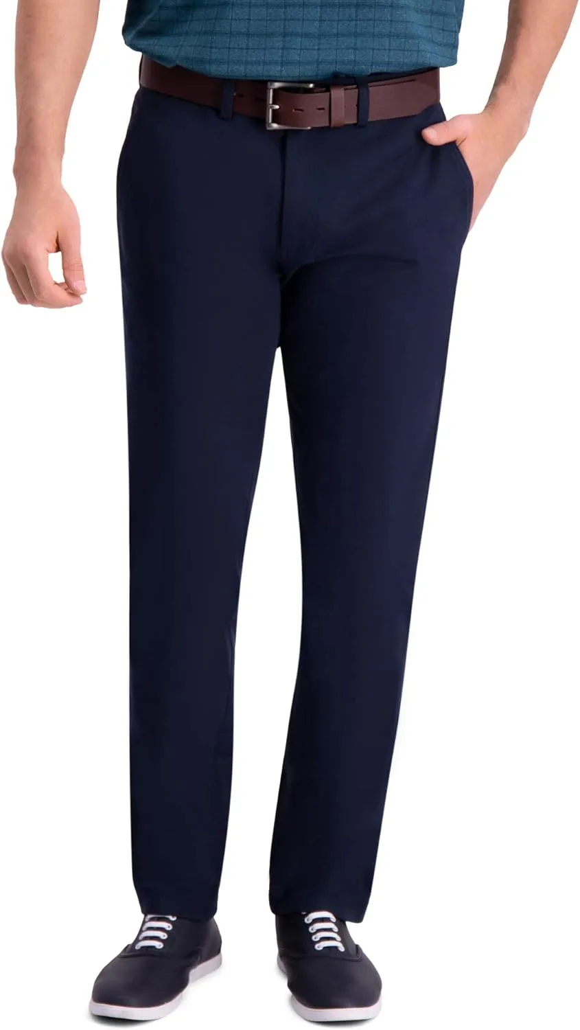 Haggar Men's Premium Comfort Khaki Pant-Multi-fits Regular and Big & Tall Sizes