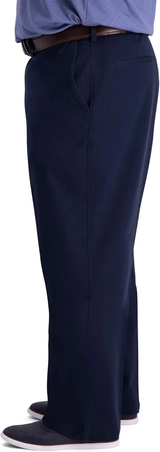 Haggar Men's Premium Comfort Khaki Pant - Multi-Fits Regular and Big & Tall Sizes