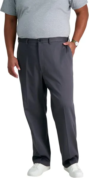 Haggar Men's Premium No Iron Khaki Classic Fit Flat Front Casual Pant (Regular and Big & Tall Sizes)