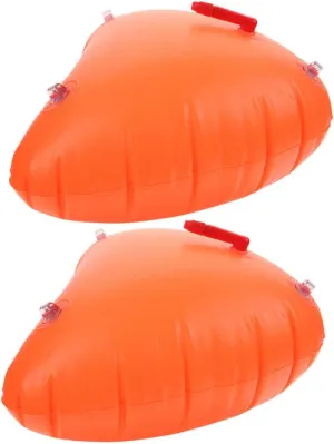 Happyyami 2Pcs Inflatable Kayak Rear Flotation Bag Emergency for Canoe Kayak Boat Durable Water Safety Enhancement for Paddle Boarding and Watercraft Stability