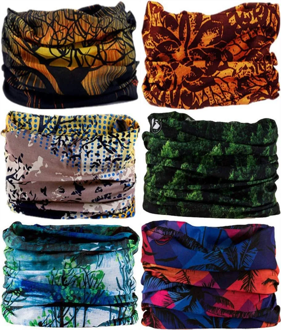 Headband Neck Gaiter Head Wrap Headwear Face Mask Magic Scarf Bandana for Men and Women