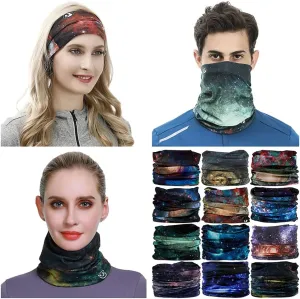 Headband Neck Gaiter Head Wrap Headwear Face Mask Magic Scarf Bandana for Men and Women