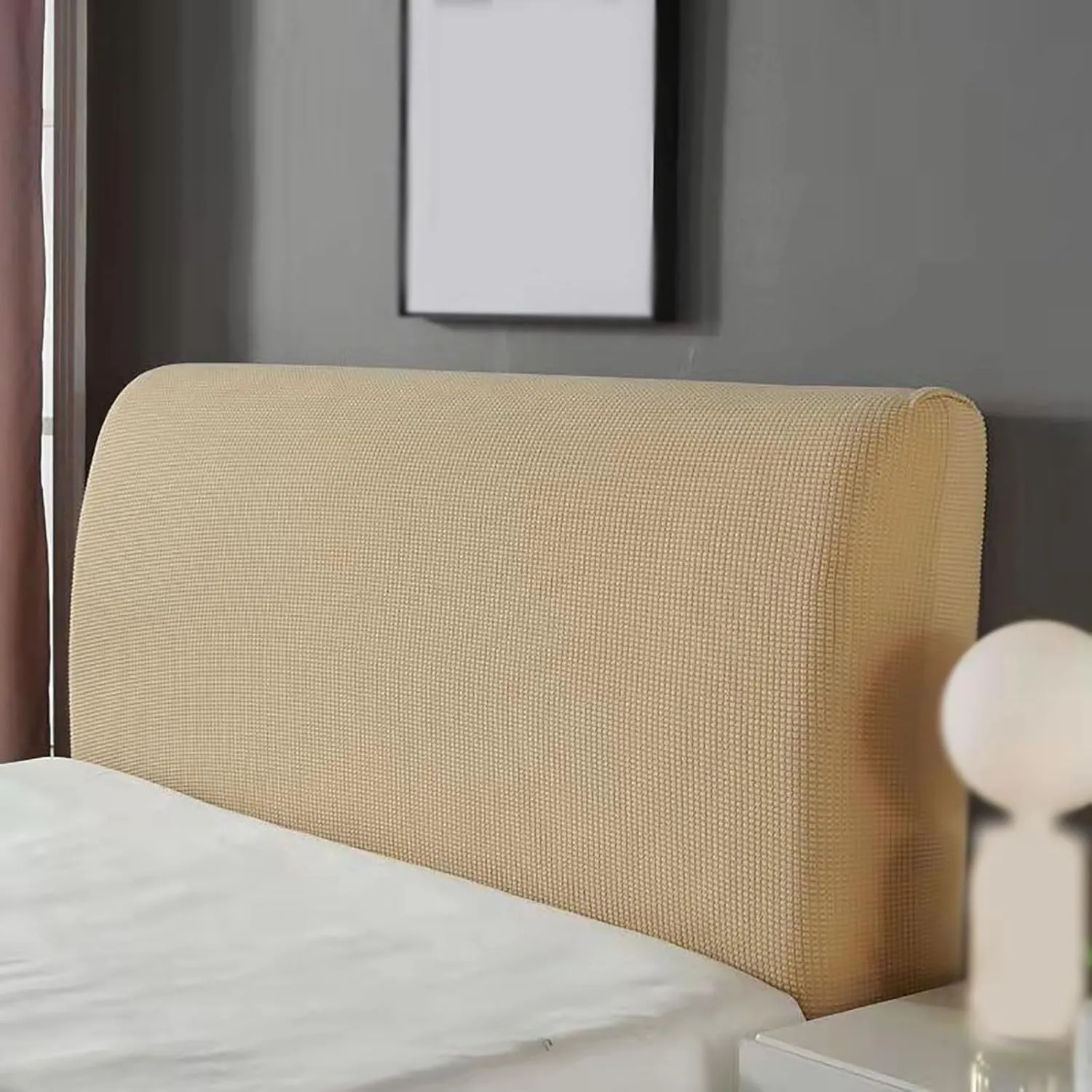 Headboard Cover Dustproof and All-Inclusive Protection, Full, Queen, King, Twin Size Stretch Bed Headboard Slipcover, Machine Washable, Bedroom Decor(Red,78.7in)
