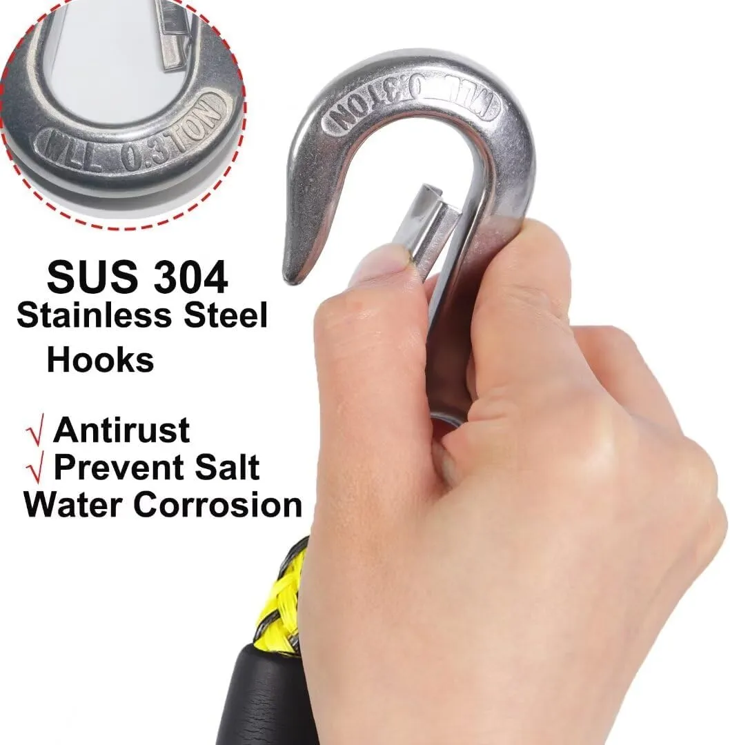 Heavy Duty Boat Tow Harness for Tubing, Water Sports Tow Rope for Boat Towables & Tubes, Self Centering Tow Harness Line for Boat, Jet Ski, Pontoon,Wakeboarding