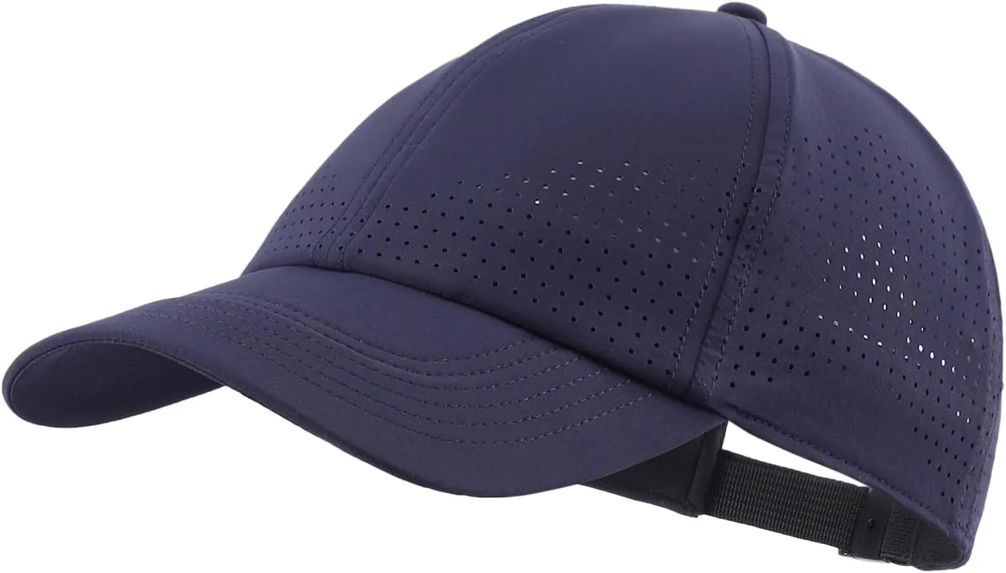 Home Prefer Mens Womens UPF50  Sun Hat Athletic Adjustable Baseball Cap Quick Dry UV Protection Workout Running Golf Hat