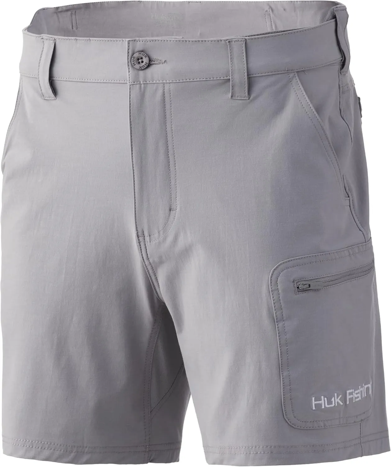 HUK Men's Next Level 7" Quick-Drying Performance Fishing Shorts with UPF 30  Sun Protection