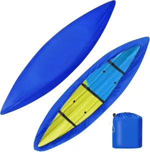 i Cover Kayak, Outdoor Storage Heavy Duty Waterproof, UV Resistant Boats Covers Fits 13.8-15ft Kayaks, Canoes, SUP, Paddle Board, and Fishing Boat