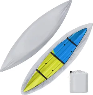 i Cover Kayak, Outdoor Storage Heavy Duty Waterproof, UV Resistant Boats Covers Fits 9.3-10.5ft Kayaks, Canoes, SUP, Paddle Board, and Fishing Boat