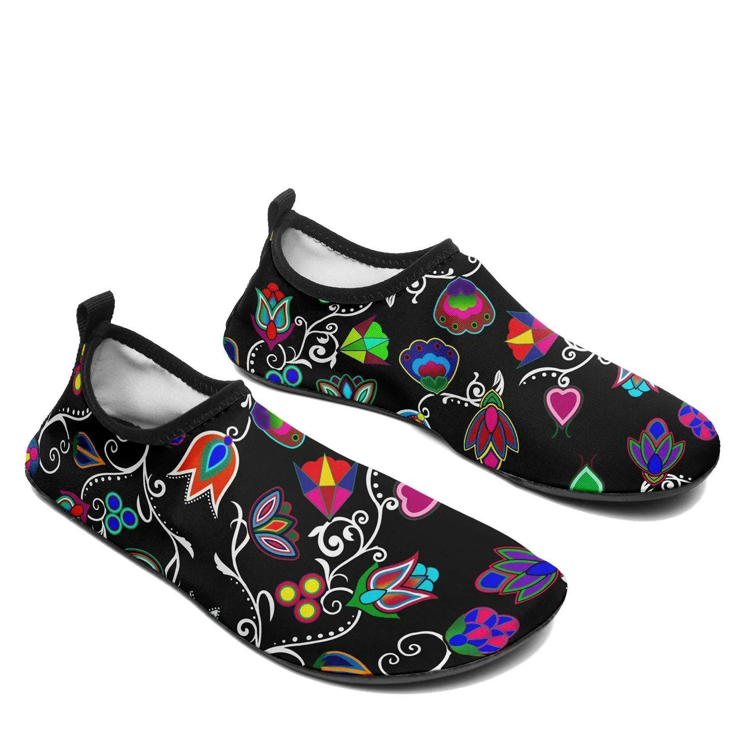 Indigenous Paisley Black Kid's Sockamoccs