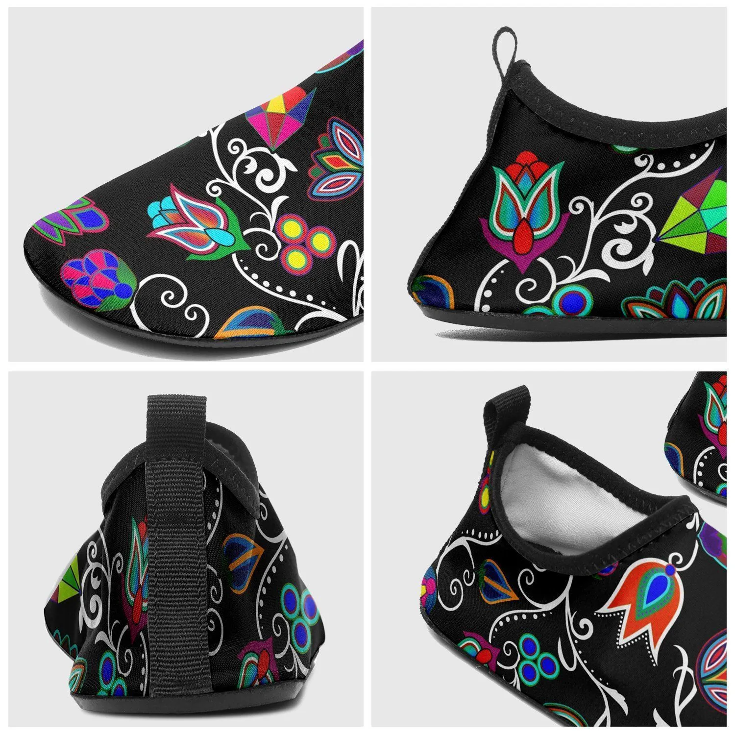 Indigenous Paisley Black Kid's Sockamoccs