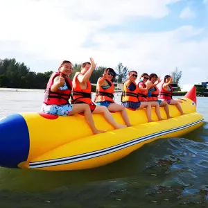 Inflatable Banana Boat,Jet Ski, Banana Boat Towing,Jet Ski Towing, Surfing,Amusement Equipment,Surfing and Horse Riding Water Games,6 People