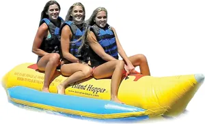 Island Hopper 3 Passenger Recreational Banana Boat Towable Tube
