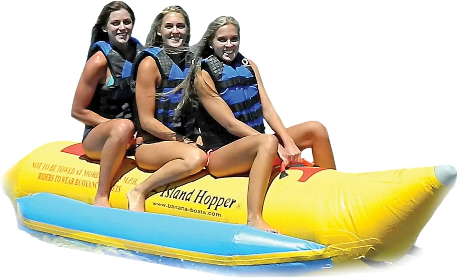 Island Hopper 3 Passenger Recreational Banana Boat Towable Tube