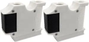 ISURE MARINE 2 Pcs Boat Fender Quick Draw Fender Hanger for Bumper, Pontoon Boat Fender Clips