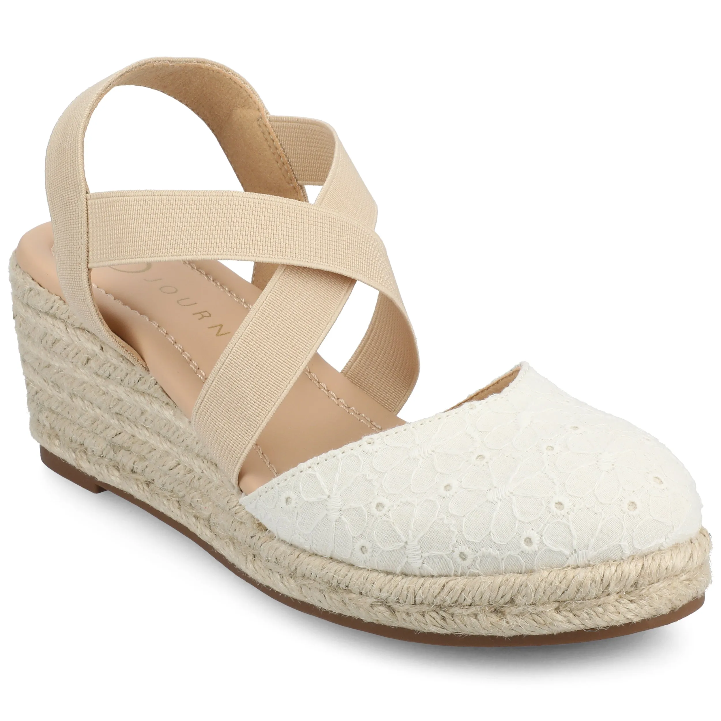Journee Women's Ashlee Medium and Wide Width Espadrille Wedge Sandals