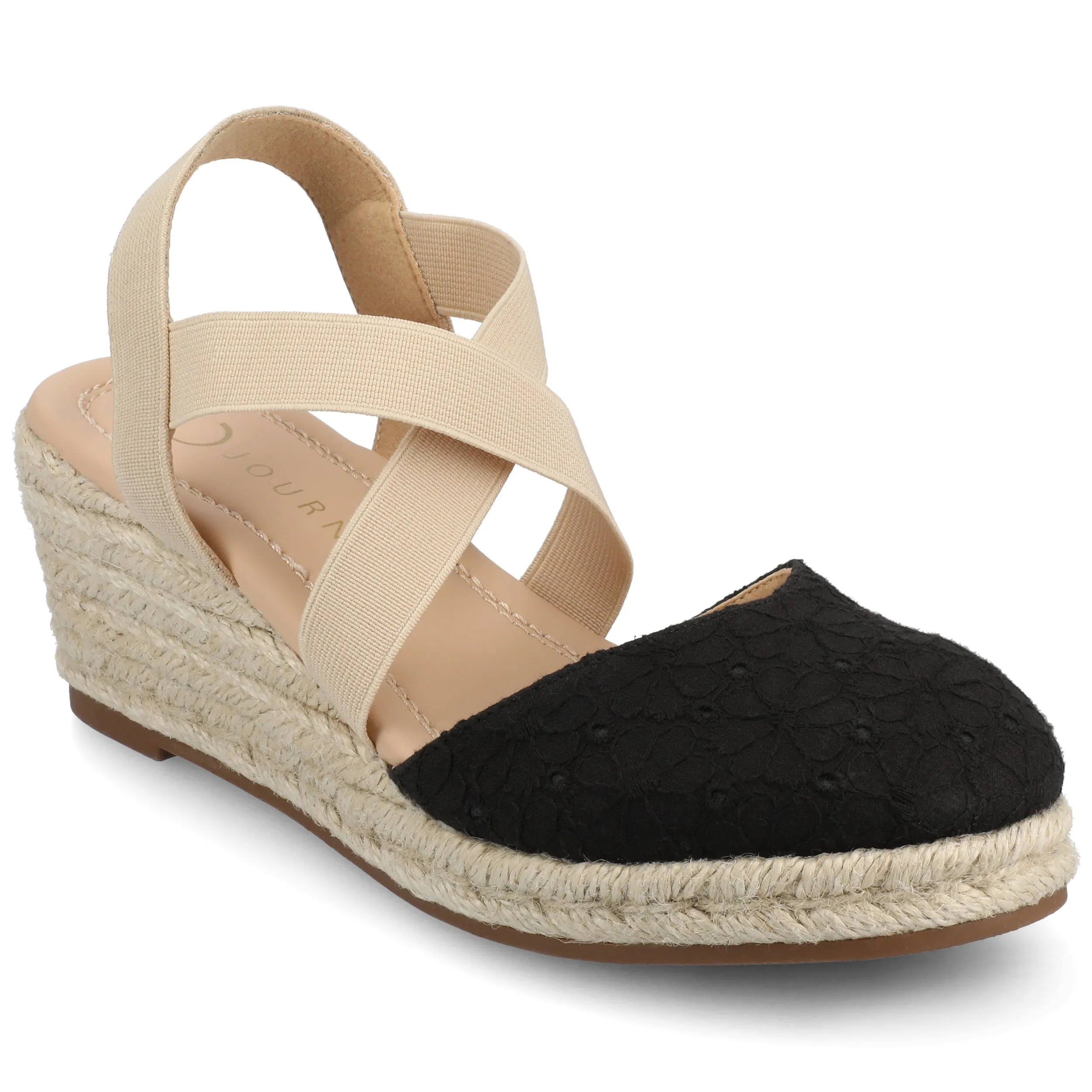 Journee Women's Ashlee Medium and Wide Width Espadrille Wedge Sandals