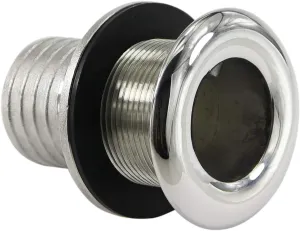 keehui 316 Stainless Steel Durable Combo Stainless Steel Thru-Hull Fitting w/Nut with Custom Gasket Boat Plumbing Fittings for Boats, Yachts, Marine