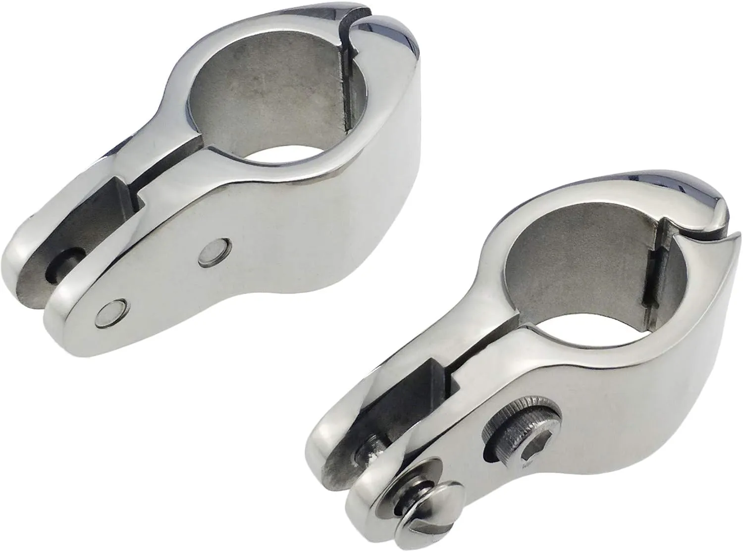 keehui Marine Grade 316SS 1"(25.4MM) Bimini Top Hinged Jaw Slide with Set Screws