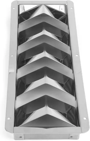 Keenso 5 Slots Boat Louver Vent Rectangle 316 Stainless Steel Ventilation Grille Hardware Fitting 325 x 110mm/12.8 x 4.3in Boat/Yacht Parts Boat/Yacht Parts and Accessories