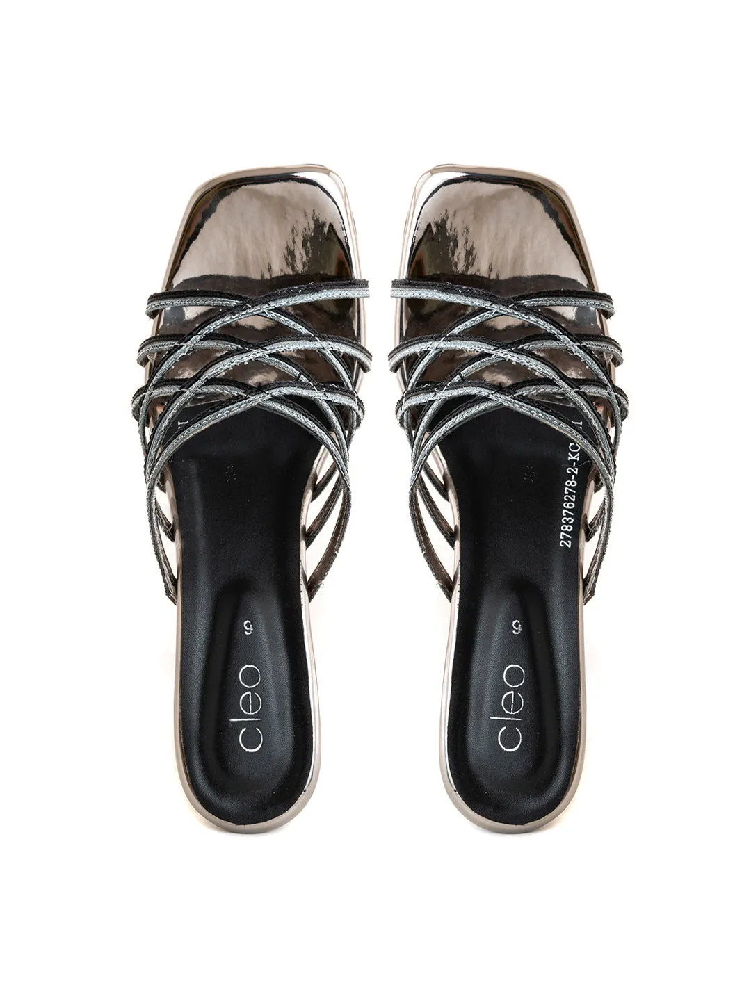 Khadim Cleo High Heel Block Mule Slip On Sandal for Women