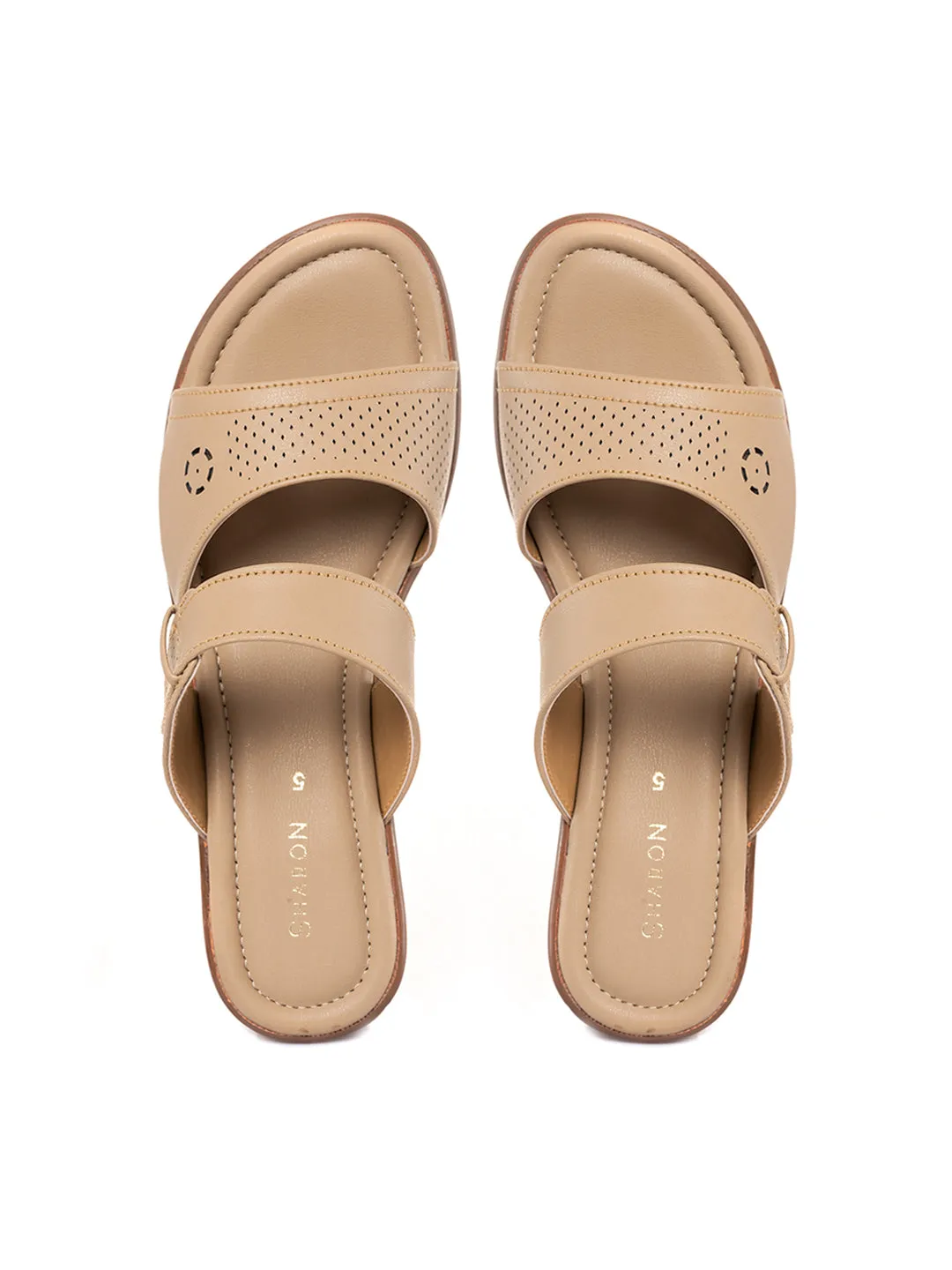 Khadim Sharon Wedge Heel Mule Slip On Sandal for Women