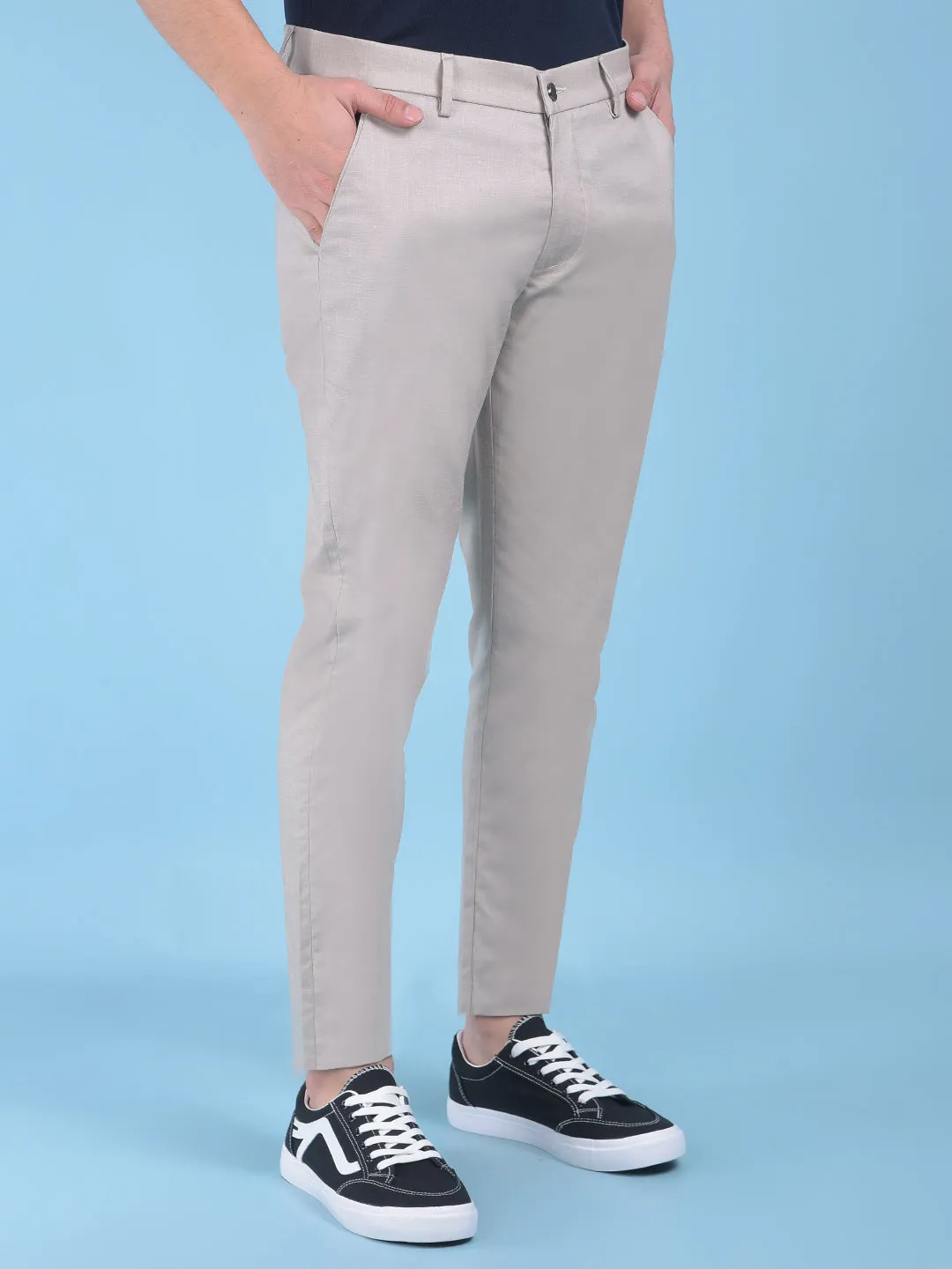 Khaki Stretchable Trousers