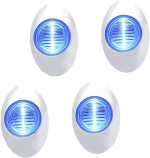 KICHOUSE 4pcs Oval Led Boat Light Transom Stern Lights for Navigation Cabin Courtesy Lighting Led Bulbs for Boats Kayaks Yachts and Rvs