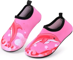 Kids Boys Girls Swim Water Shoes, Toddler Kids Swim Water Shoes Non-Slip Quick Dry Beach Shoes,Barefoot Sports Shoes Aqua Socks for Beach Outdoor Sports