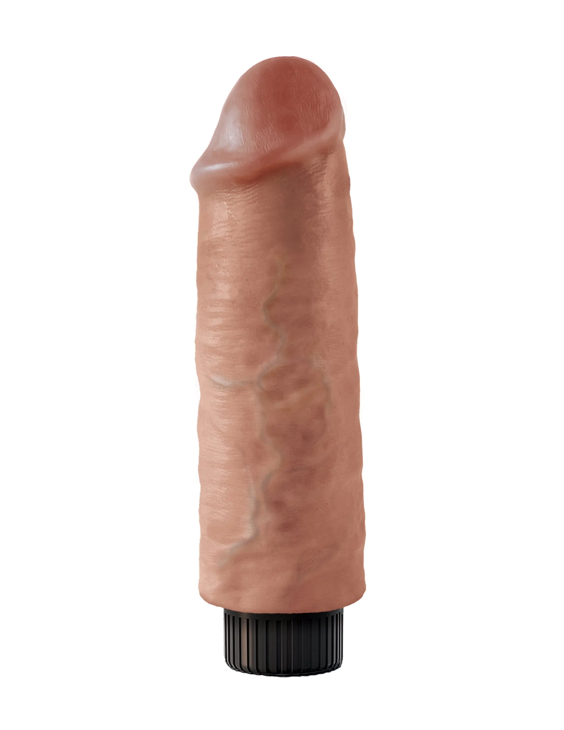 King Cock 6&quot; Vibrating Cock - Tan