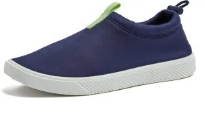 Lands' End Kids Water Shoes, Boys and Girls Water Shoes for Kids, Quick Dry Slip On Aqua Swim Shoes for Kids Pool or Beach, Purple Tie Dye or Navy Blue, Size 1 Little Kid to 7 Big Kid Youth