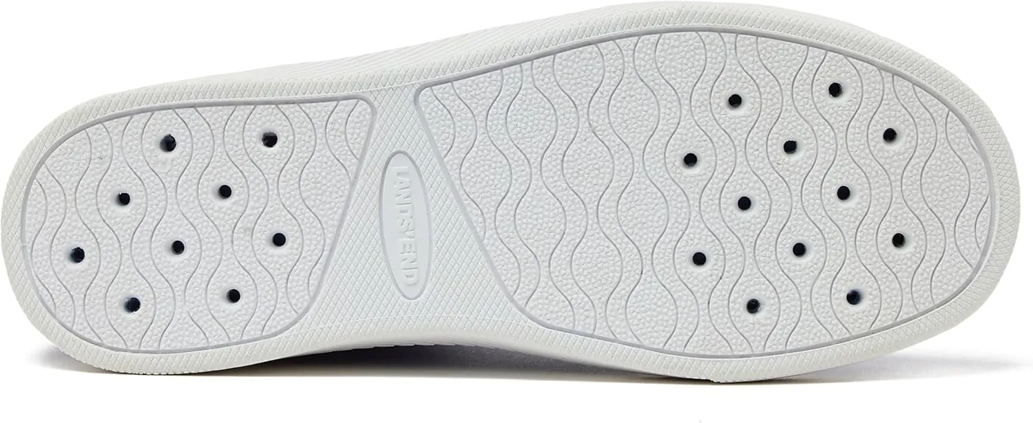 Lands' End Slip On Water Shoes for Women, Quick Dry Neoprene Sport Womens Water Shoes with Drainage Holes for Beach or Pool, Blue or Black Swim Shoes Women, Adult Size 6-11 Aqua Socks