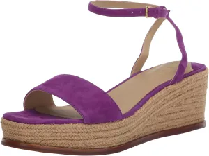 Lauren Ralph Lauren Women's Leona Suede Espadrille Wedge Sandal
