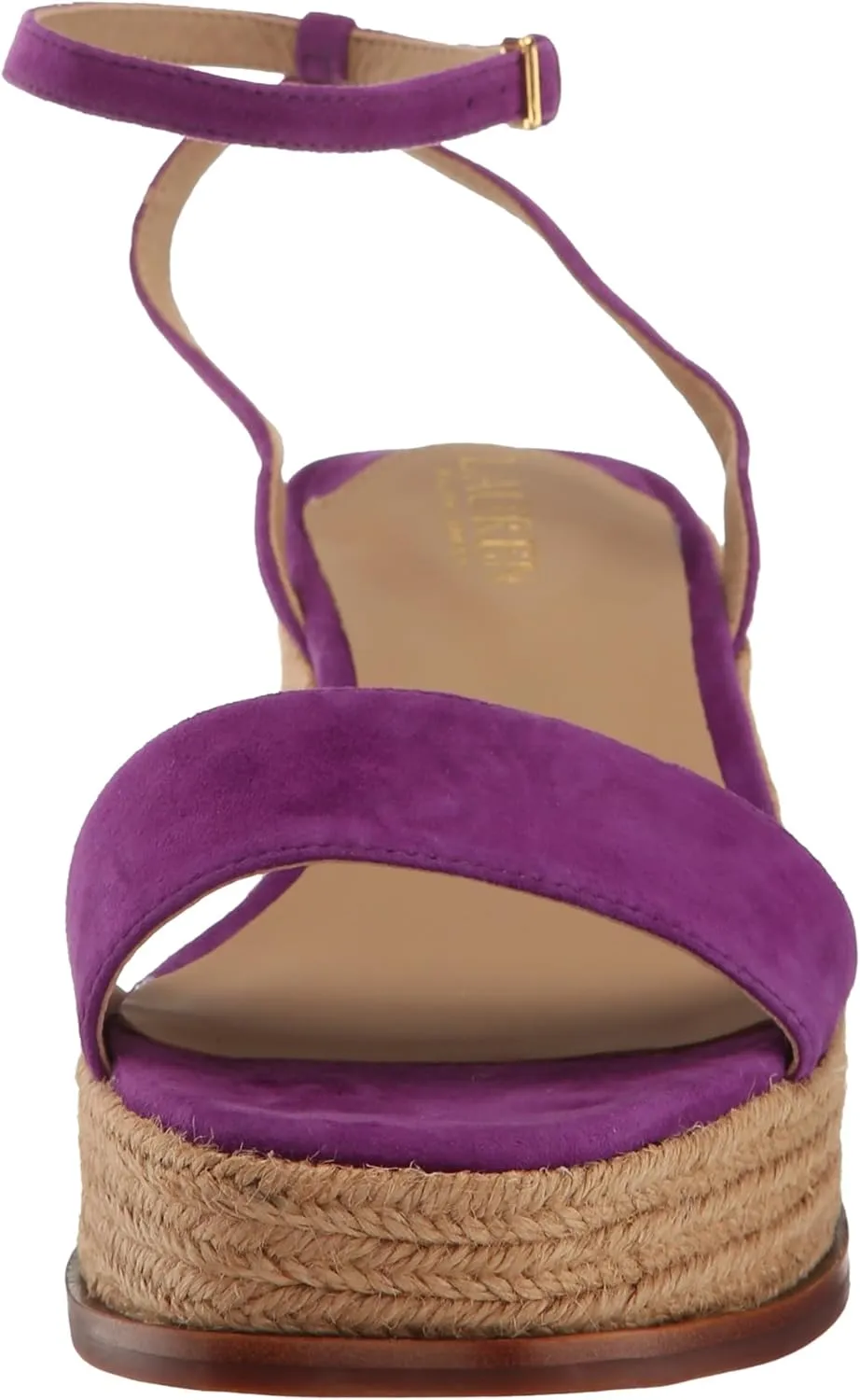 Lauren Ralph Lauren Women's Leona Suede Espadrille Wedge Sandal