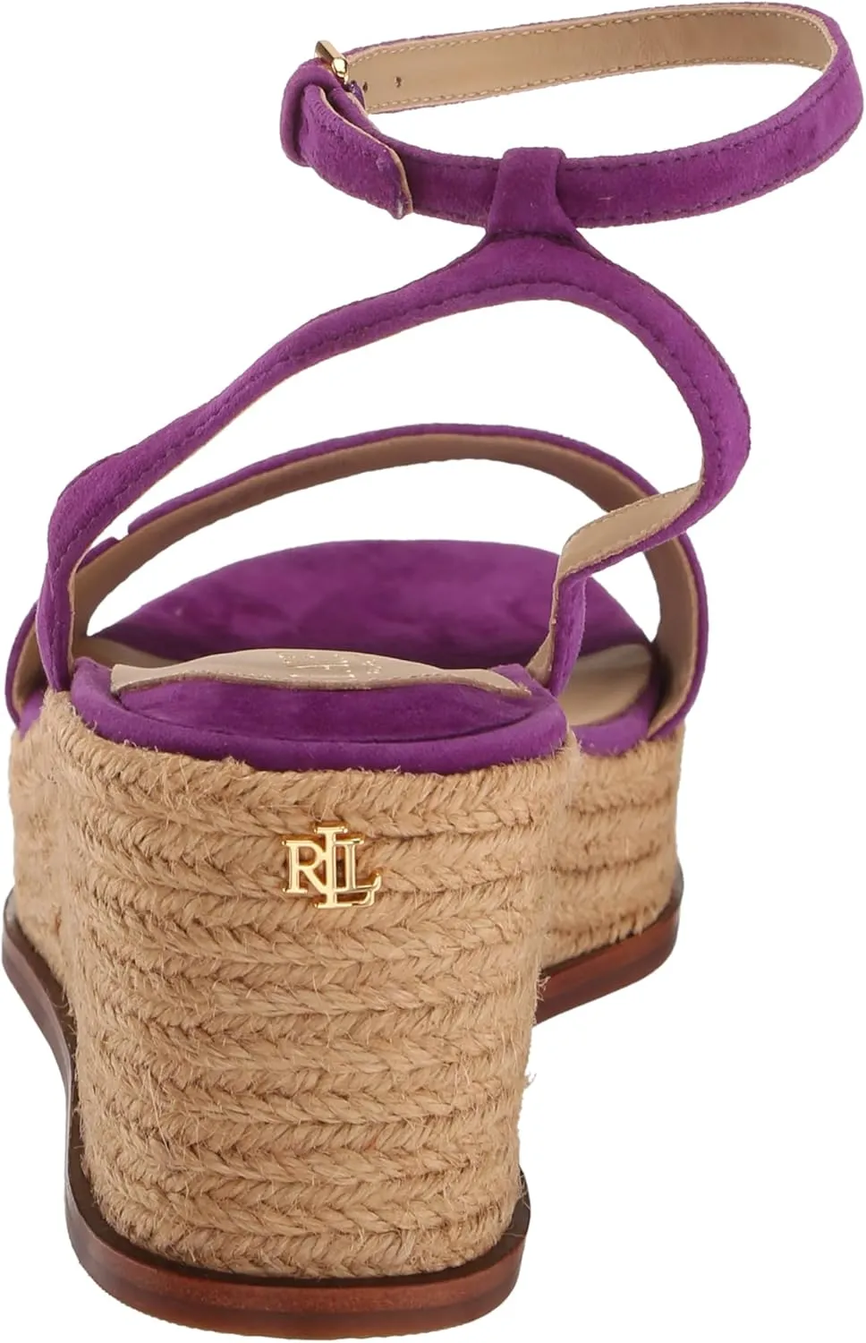 Lauren Ralph Lauren Women's Leona Suede Espadrille Wedge Sandal