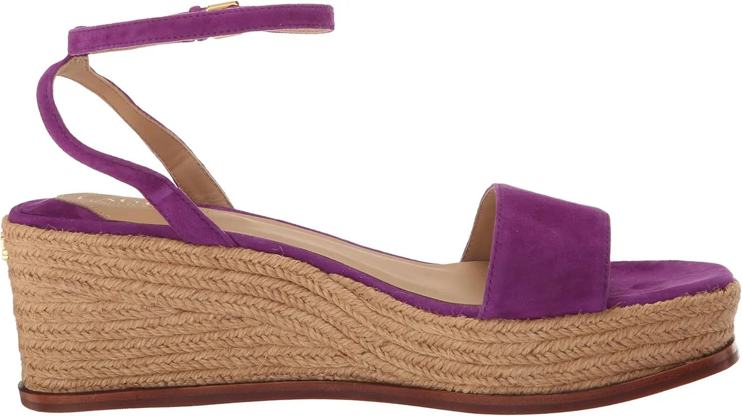 Lauren Ralph Lauren Women's Leona Suede Espadrille Wedge Sandal