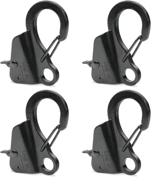 Leero Stainless Steel Anchor Hook, Load Capacity 8,000 lbs Boat Anchor Hook, Boat Anchor Hook Clip for 3/8“ - 5/8” Boat Anchor Rope with Quick Release for Small Boat Pontoons and Kayaks