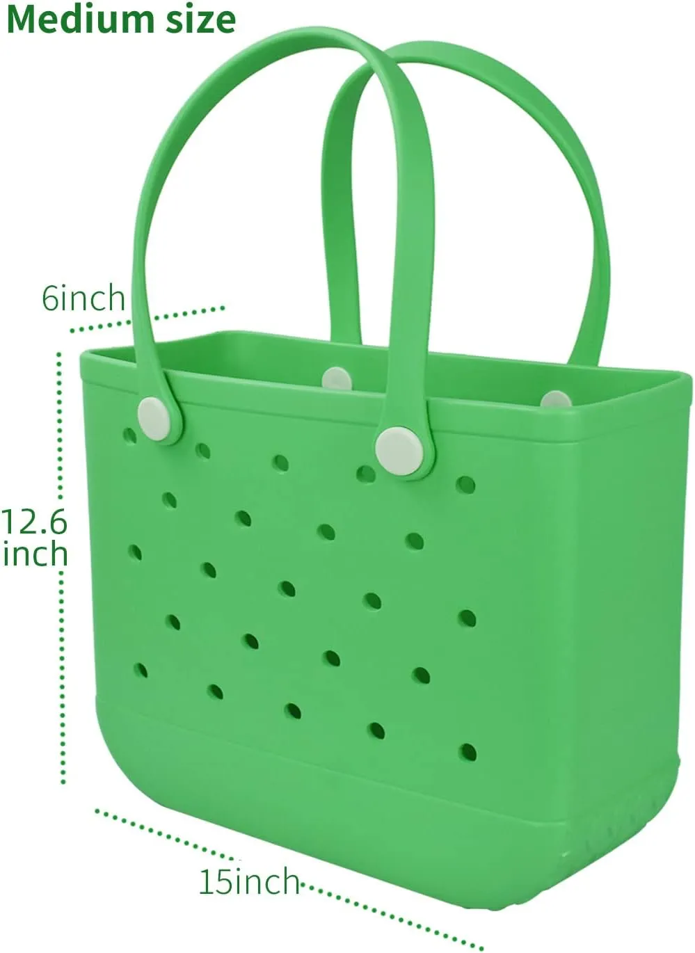 Lightweight Rubber Beach Bag X Large Tote Bag for Waterproof, Durable Open Handbag for Boat Pool Sports Gym