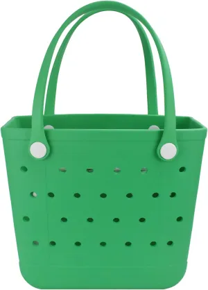 Lightweight Rubber Beach Bag X Large Tote Bag for Waterproof, Durable Open Handbag for Boat Pool Sports Gym