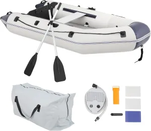 MADOG Person Inflatable Boat(Oars Included), Inflatable Raft for Water Sports Quick Inflation & Deflation