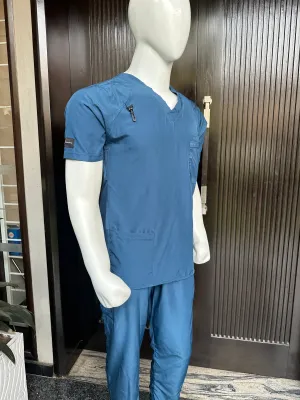 Male Teal Stretchable Scrubs