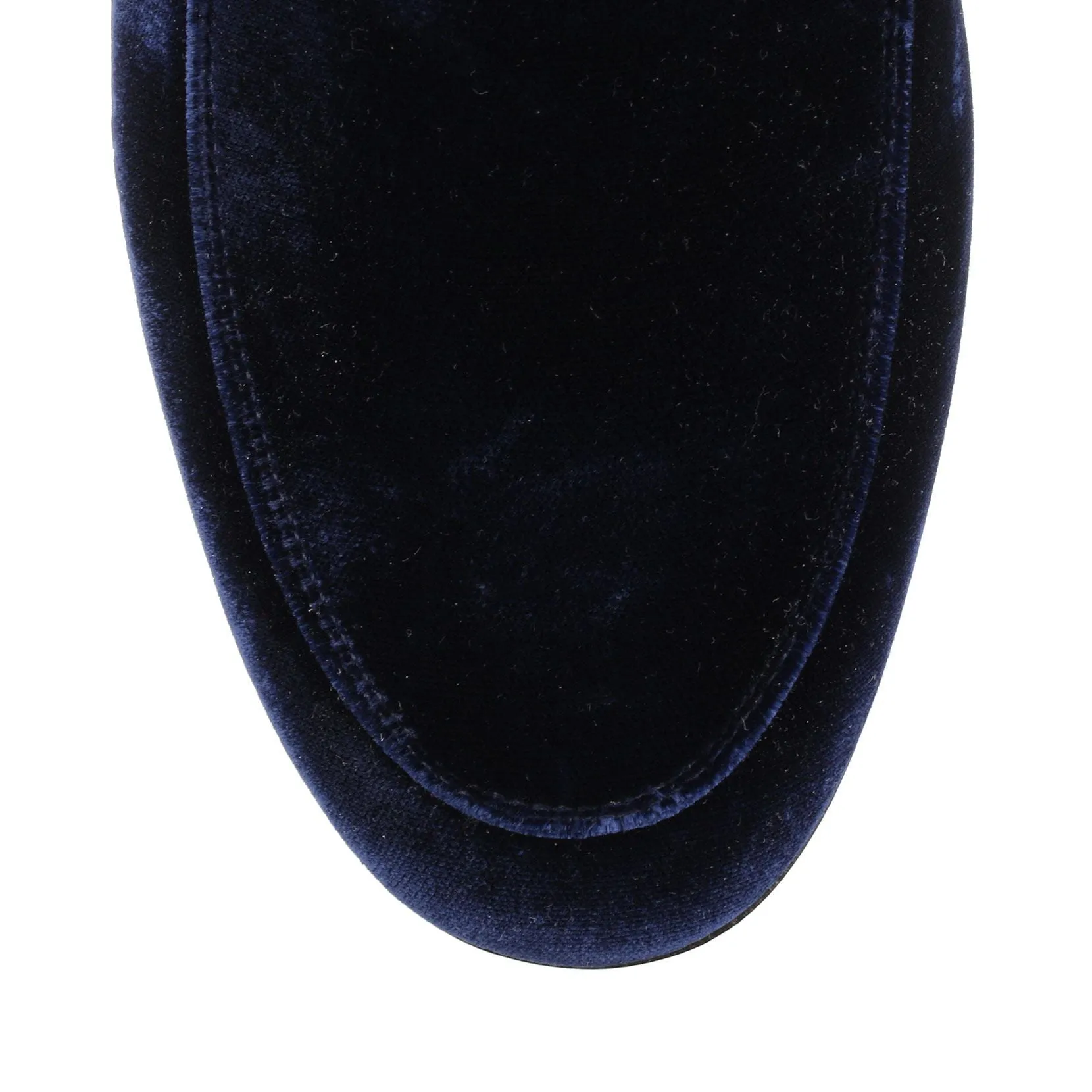 Marcel navy velvet loafer