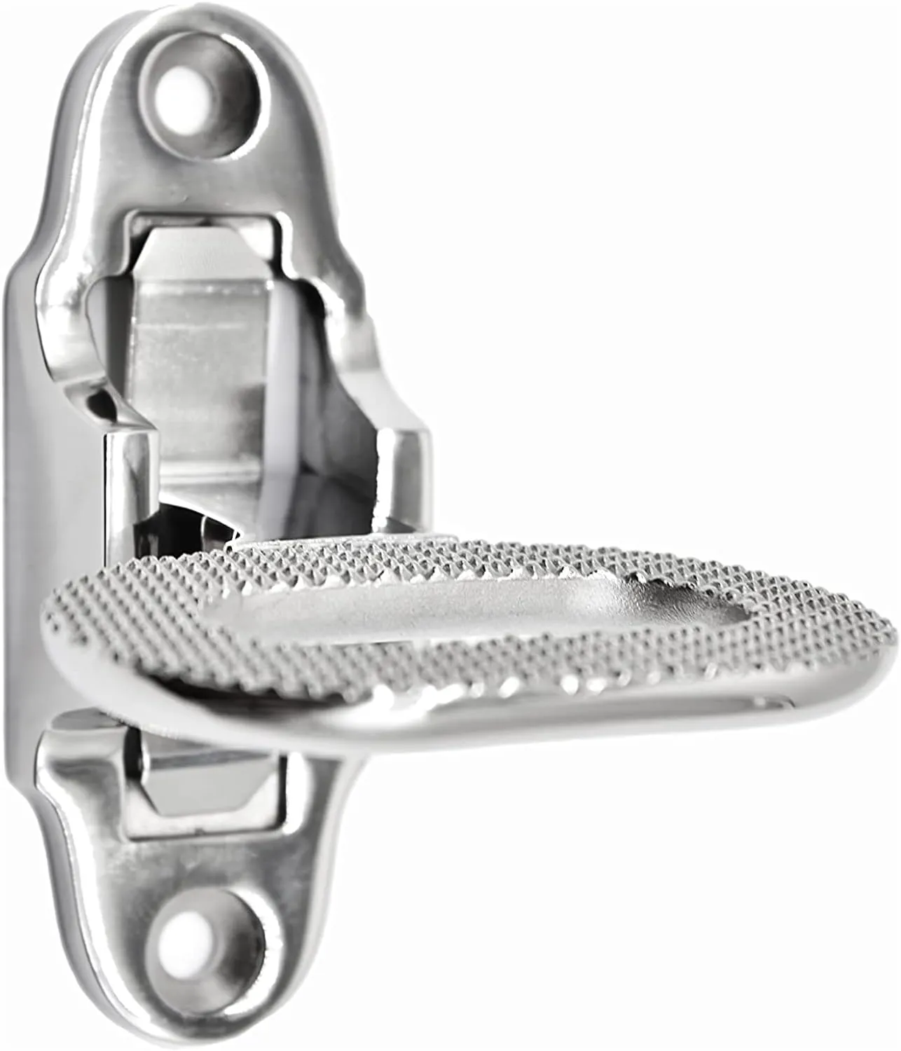 MARINE CITY Folding Grab/Step, Heavy Duty Stainless Steel, 4-1/5" x 3-1/3", Durable, Corrosion-Resistant, Ideal for Boat, RV, Trailer, and Camper Use (Pack of 1)