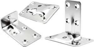 MARINE CITY Stainless Steel Strong Sturdy Corrosion Resistant Removable Table Bracket Multiple Usage for Caravan RV Boat Yacht Marine Accessories Hardware (2 Sets)