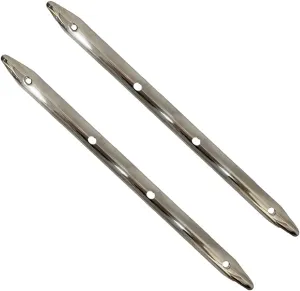 Marine Stainless Steel Rub Strake - Line Rub Strakes Protection for Boat Yacht RV Accessories, 2 Pcs