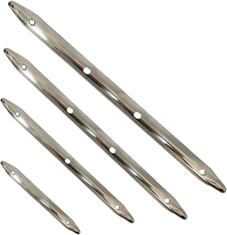 Marine Stainless Steel Rub Strake - Line Rub Strakes Protection for Boat Yacht RV Accessories, 2 Pcs